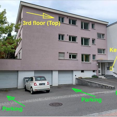 Schone Grosse Attika-Wohnung Im Zentrum Von Vaduz Inkl. Parkplatz Eksteriør bilde
